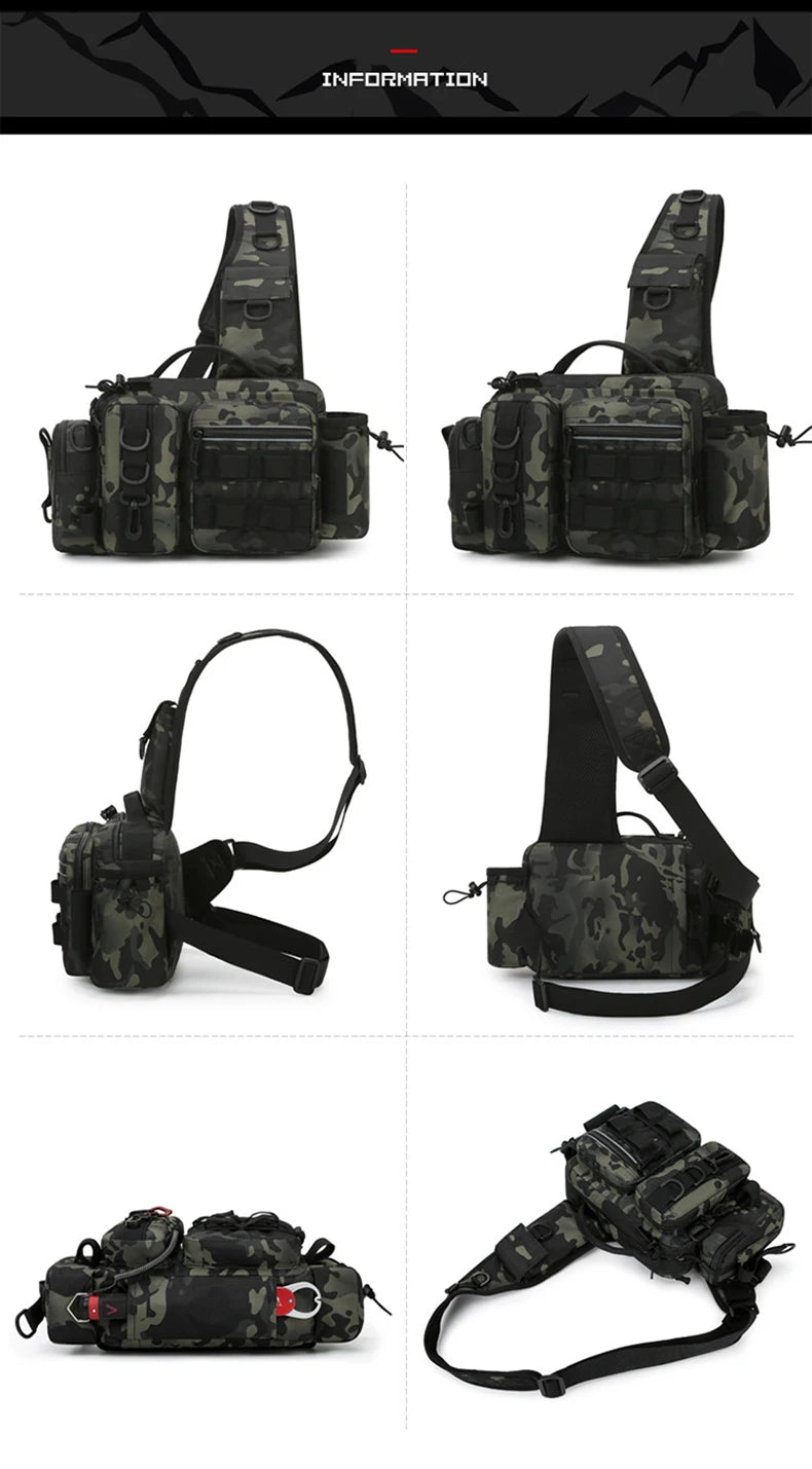 Fishing Tackle Backpack – Gear Storage Bag with Rod Holder for Fly Fishing