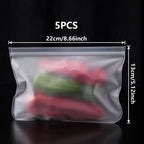Silicone Food Storage Bags – Leakproof Reusable Containers for Freezer Kitchen