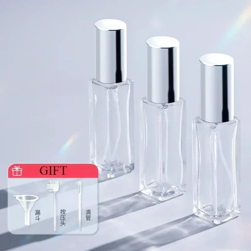 Refillable Glass Perfume Atomizer – 10ml and 20ml Travel Vials for Cosmetics