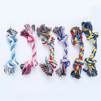 Cotton Rope Dog Toy – Bite Resistant Double Knot for Puppy Play