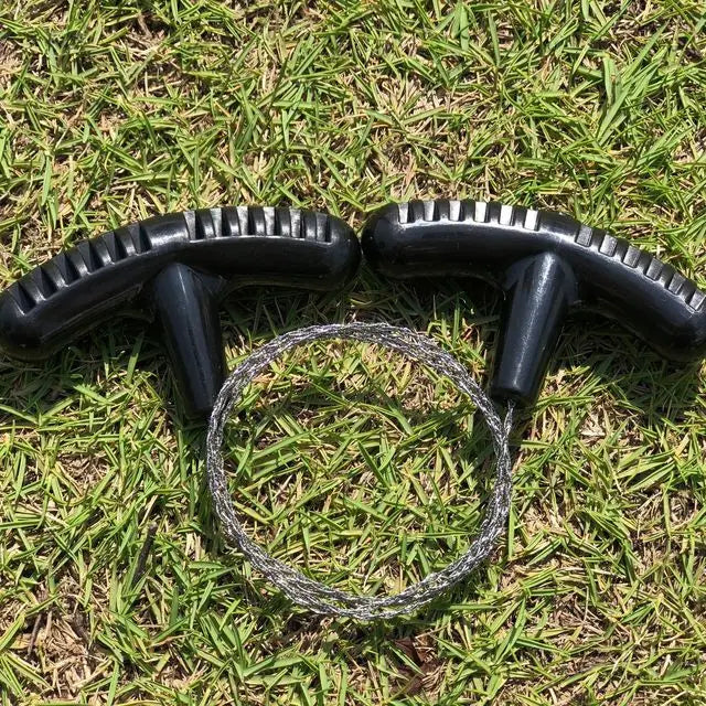 Portable Stainless Steel Wire Saw – Manual Cutting Tool for Outdoor Camping