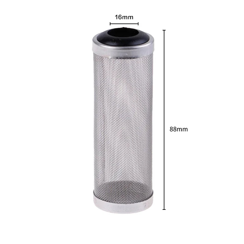 Stainless Steel Mesh Filter Guard – 12/16mm Inlet for Aquarium Tanks