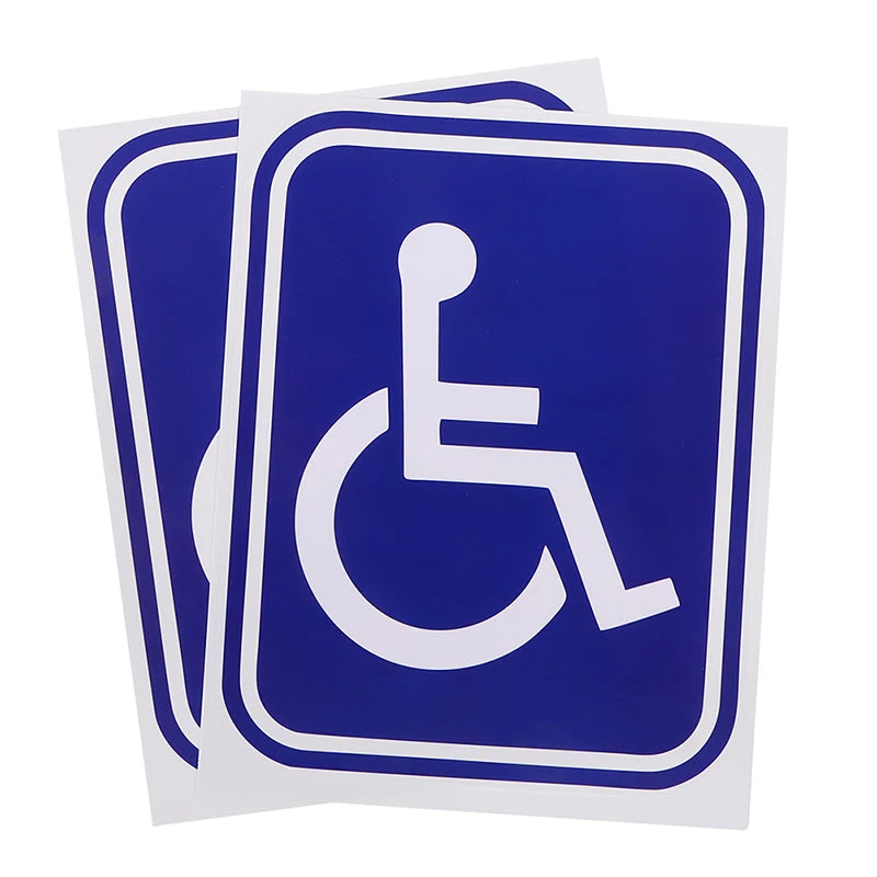 Disabled Mobility Parking Decal – PVC Universal Sticker for Accessible Vehicles