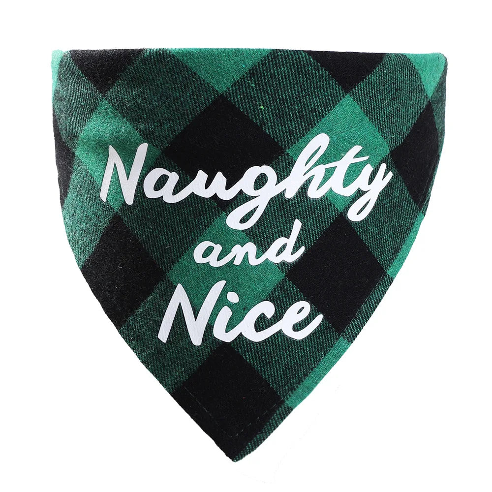 Cotton Triangle Pet Bandana – Adjustable Scarf Collar for Dogs and Cats