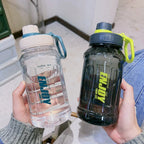 Large Capacity Water Bottle – Solid Color Tumbler for Outdoor Fitness