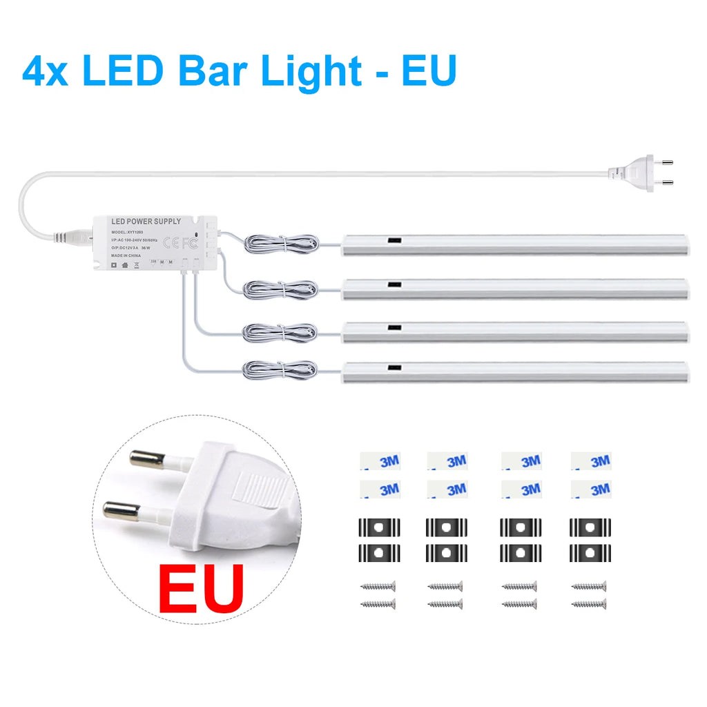 Motion Sensor LED Light Bar – Hand Sweep Cabinet Lamp for Kitchen and Wardrobe