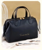 Large PU Travel Cosmetic Bag – Waterproof Toiletry Organizer for Makeup