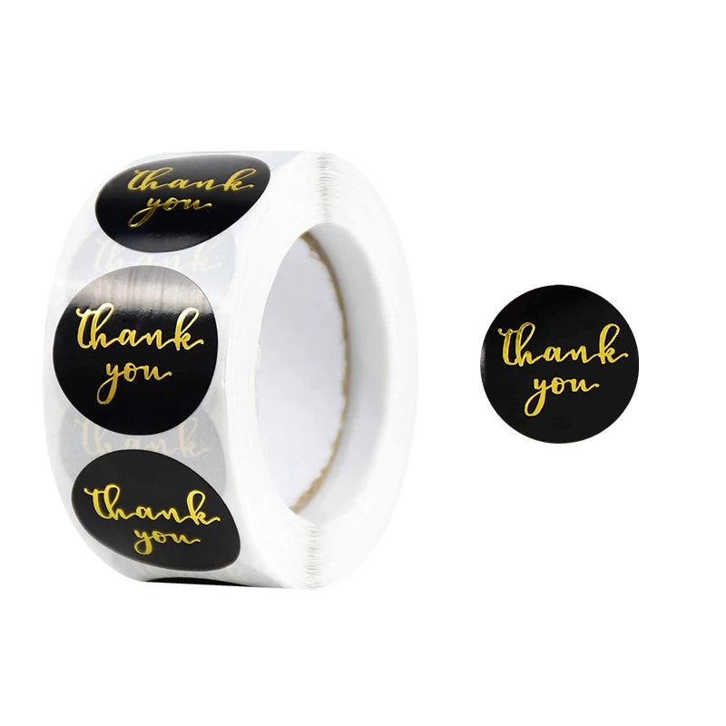 Decorative Thank You Sealing Stickers for Party Gift Labels and Scrapbooking