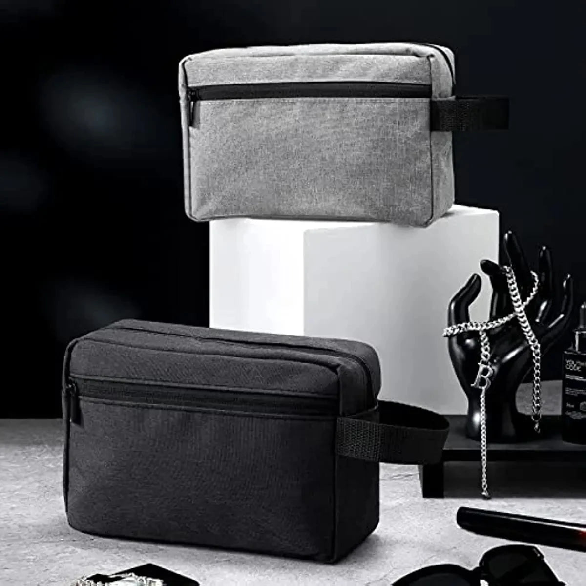 Portable Toiletry Organizer – Travel Cosmetic Pouch for Men and Women