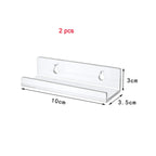 Acrylic Wall-Mounted Record Shelf – Transparent Display for Vinyl Collection