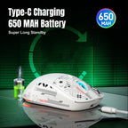 Wireless Gaming Mouse – Rechargeable RGB Ergonomic Silent Optical Mouse for Laptop