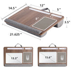 Portable Laptop Desk – Anti-Slip Bed Tray with Mouse Pad for Bedroom Sofa