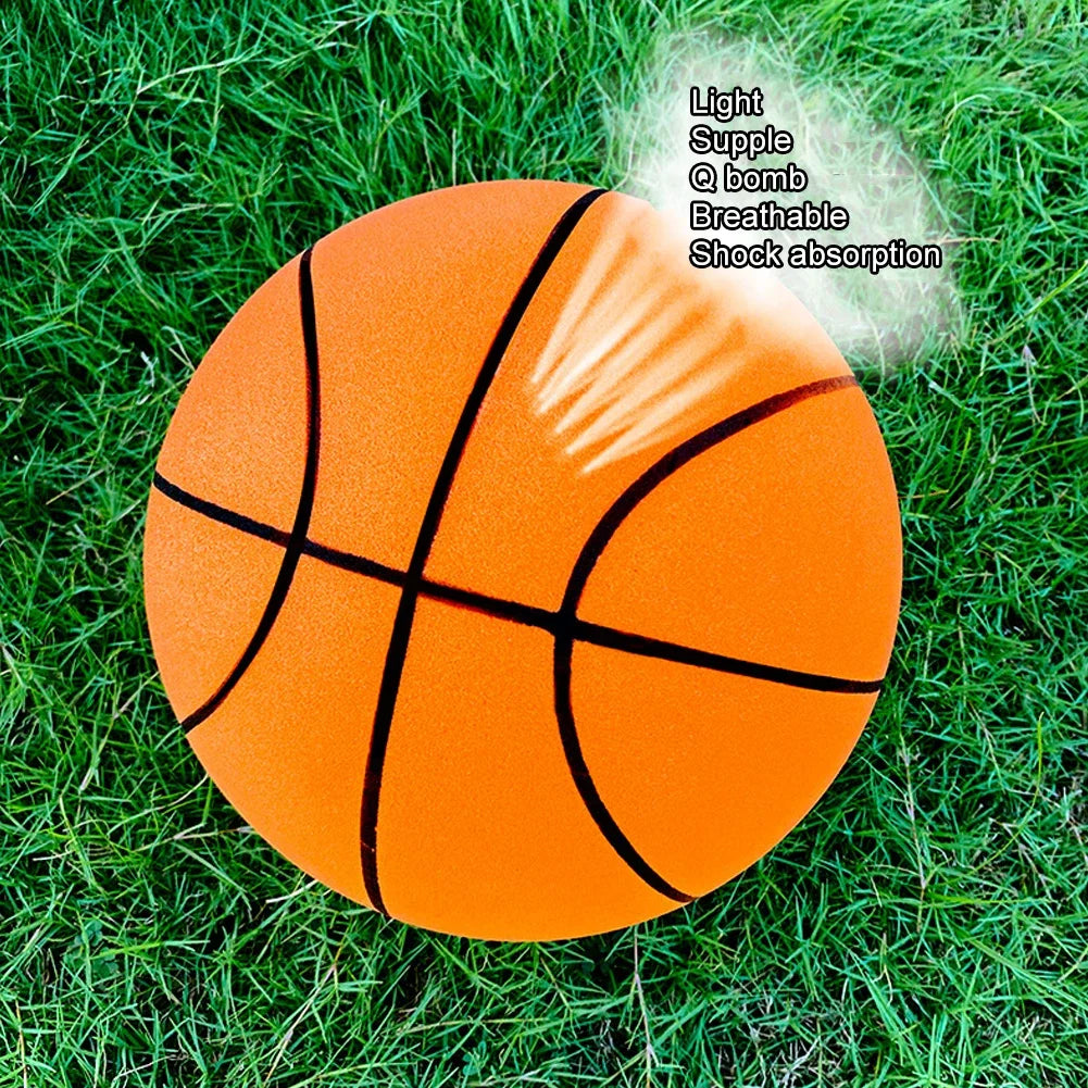 Silent Foam Basketball – Lightweight Elastic Sports Toy for Kids Indoor Play