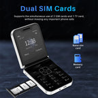 Flip Mobile Phone – Dual SIM with Call Recording for Seniors