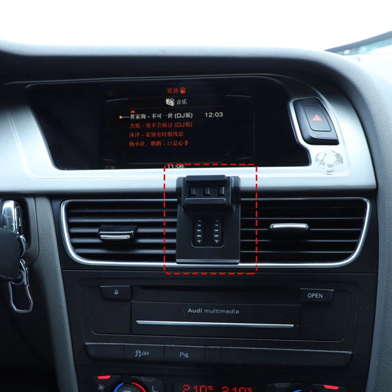 Wireless Car Phone Mount – Adjustable Magnetic Holder for Audi A4 B8