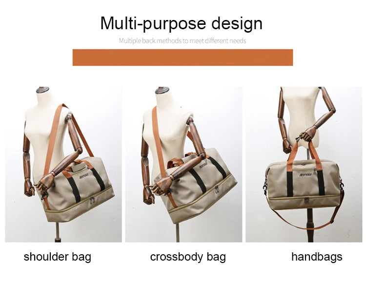 Portable Duffle Gym Bag – Lightweight Fitness Carry-on for Travel and Sports