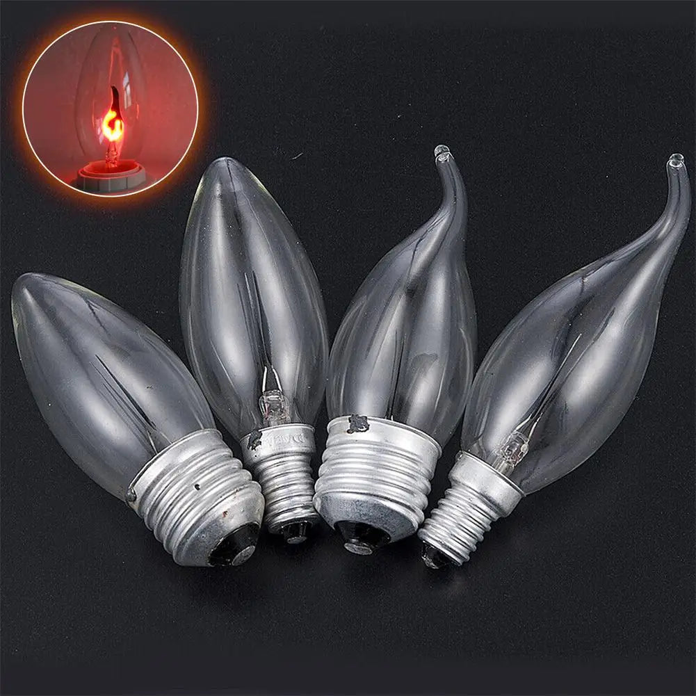LED Flame Effect Candle Bulb – Vintage Edison Fire Lamp for Home Decor