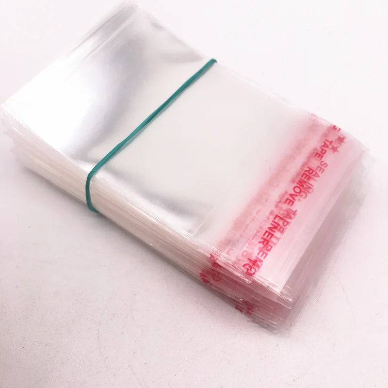 Resealable Clear OPP Bags – Adhesive Plastic Pouches for Jewellery Packaging