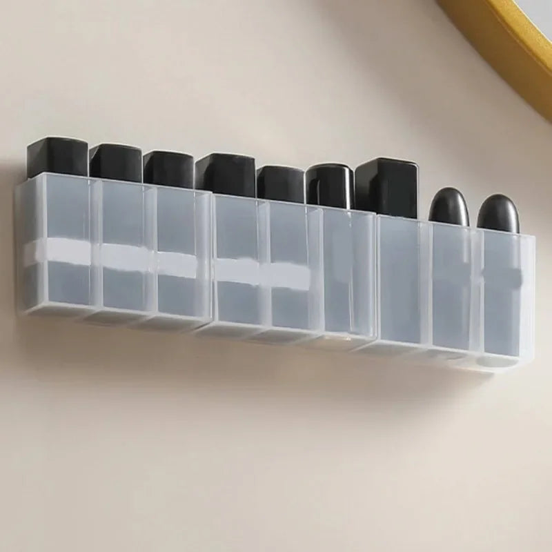 3-Grid Plastic Desk Organizer – Multi-Functional Storage for Makeup