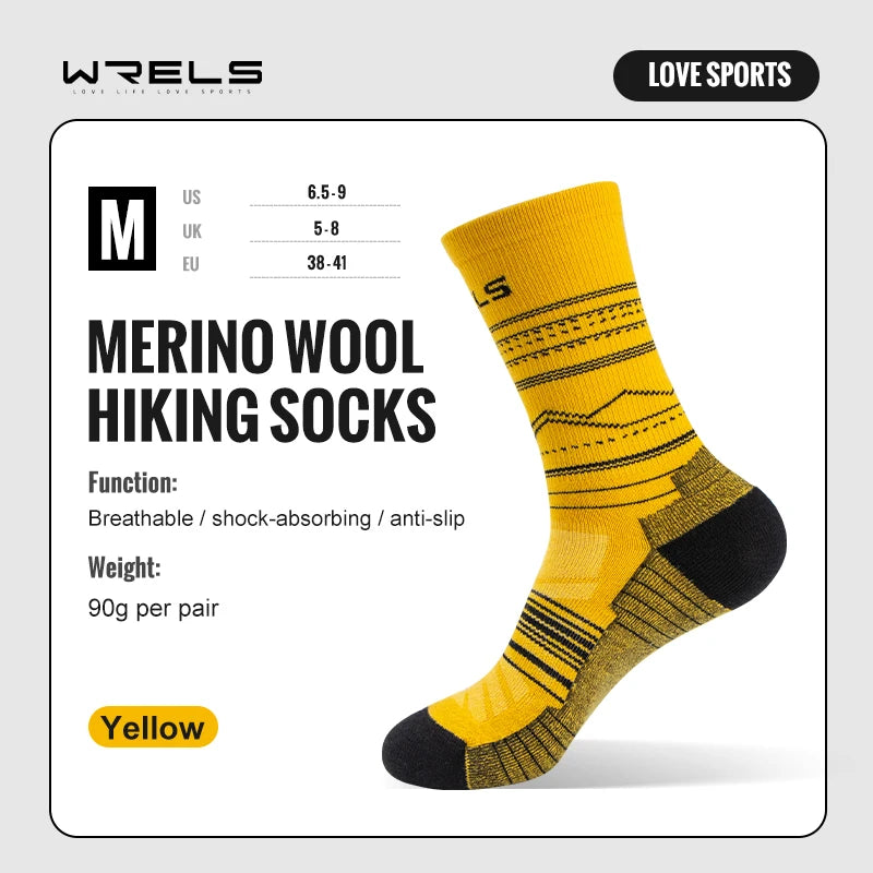 Merino Wool Hiking Socks – Lightweight Mid-Calf Performance for Outdoor Sports
