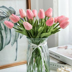 Real Touch Artificial Tulip Flowers – Decorative Floral Bouquet for Wedding Home