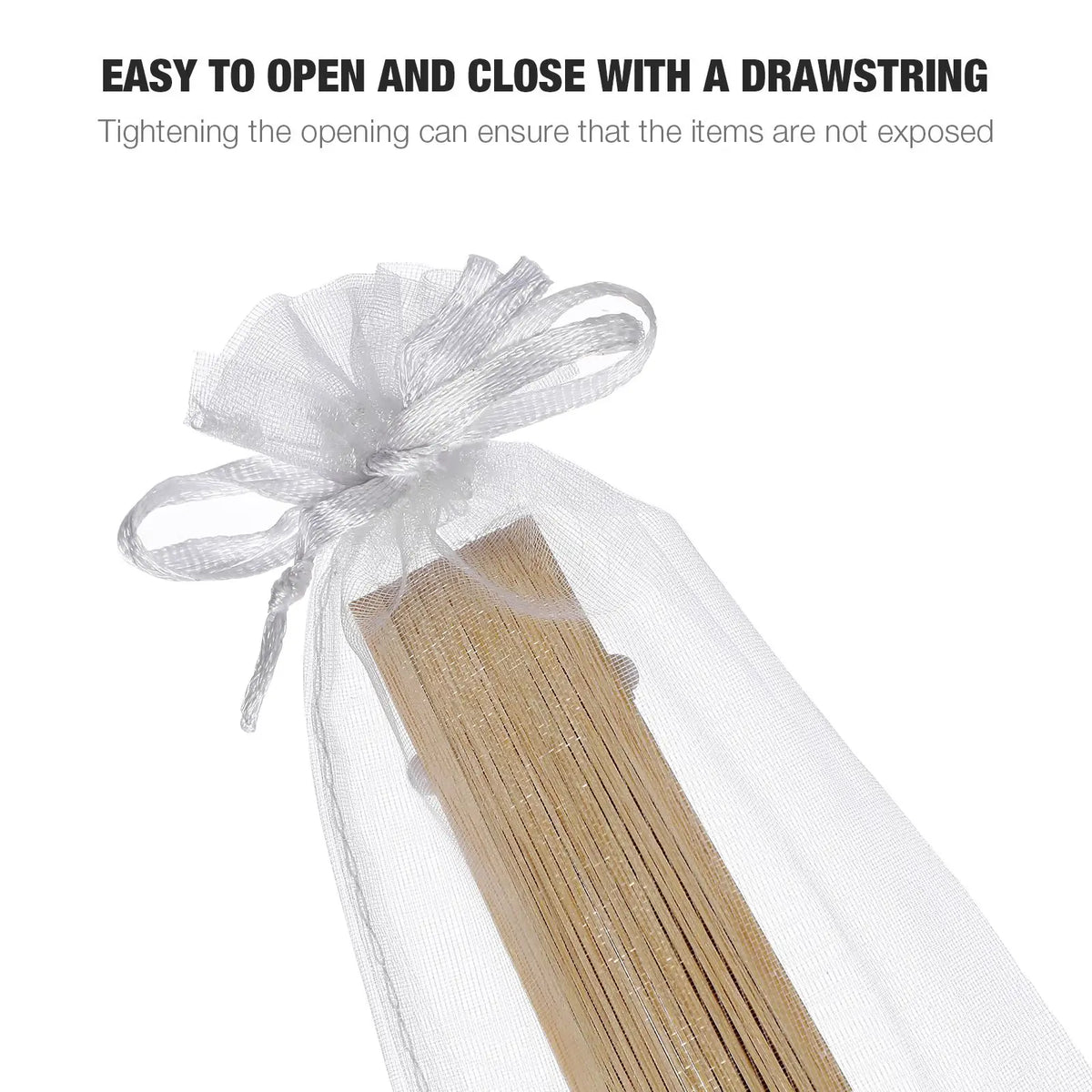 Organza Drawstring Bags – Sheer Packaging for Wedding Favors and Jewelry