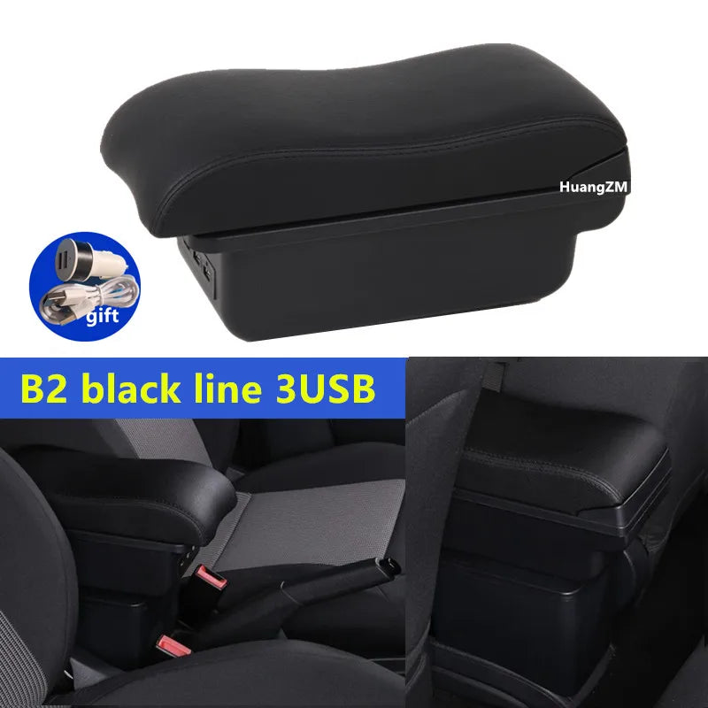 Center Console Armrest Box – Storage Organizer for Peugeot 208 2012-2018