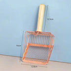 Stainless Steel Cat Litter Scoop – Durable Mesh Sifter for Pet Cleaning