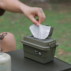 Portable Outdoor Napkin Storage Box – 1.1L Organizer for Camping and Picnic