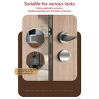 Portable Metal Door Lock – Punch-Free Security Latch for Hotel and Travel
