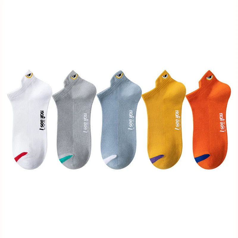 Breathable Ankle Socks – Thin Low-Cut Athletic Wear for Men and Women
