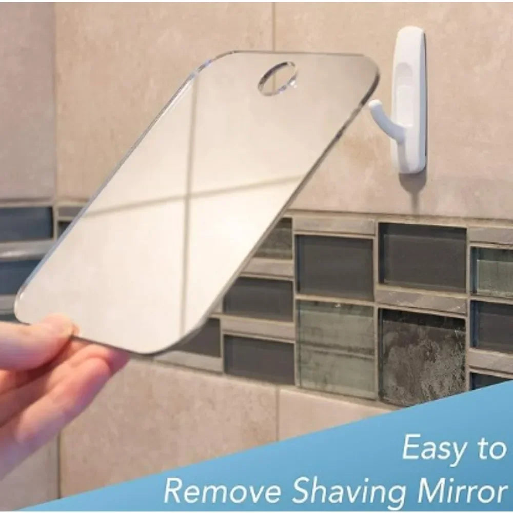 Acrylic Suction Shower Mirror – Portable Fogless Glass for Shaving and Makeup