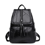 Leather Designer Backpack – Large Capacity Women’s Bag for Travel and School