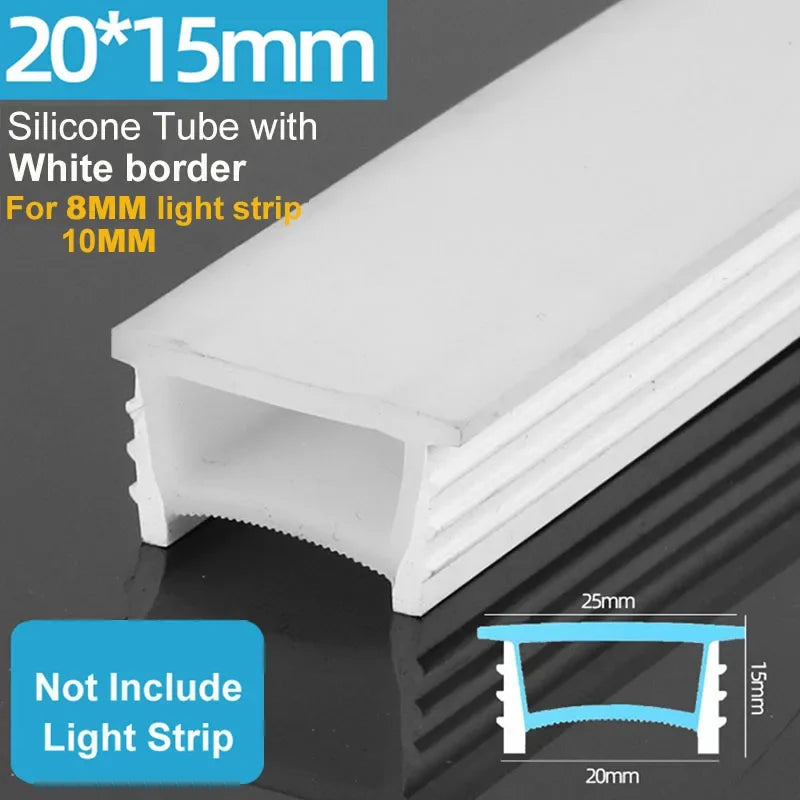 Silicone LED Neon Channel – Flexible Waterproof Housing for COB Strip Lights