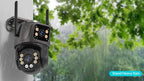 4K 8MP Dual Lens PTZ Camera – Outdoor AI Auto Tracking for Security Surveillance