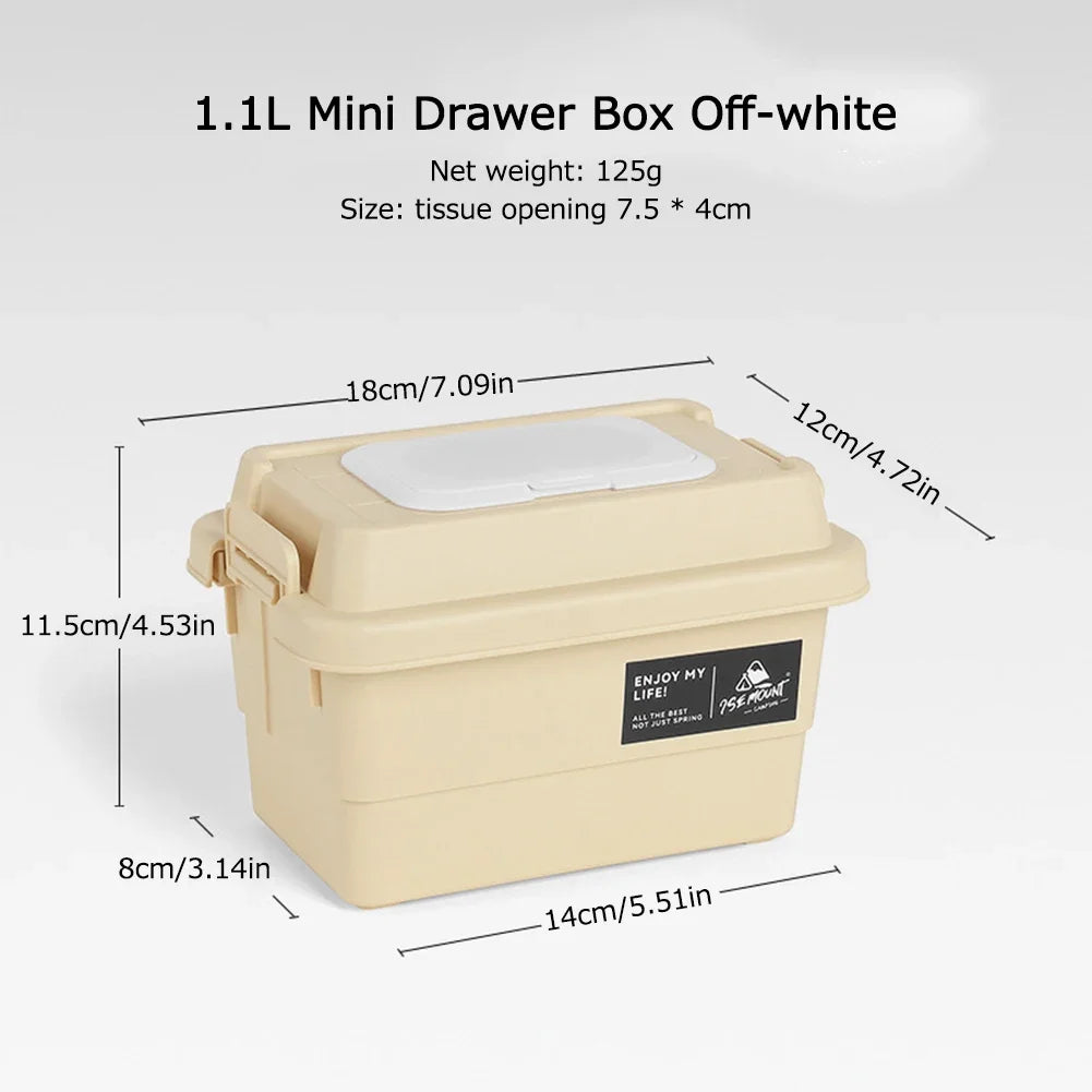 Portable Outdoor Napkin Storage Box – 1.1L Organizer for Camping and Picnic