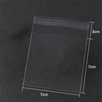 Matte Transparent Cellophane Bags – Self Sealing Pouches for Cookies and Jewelry