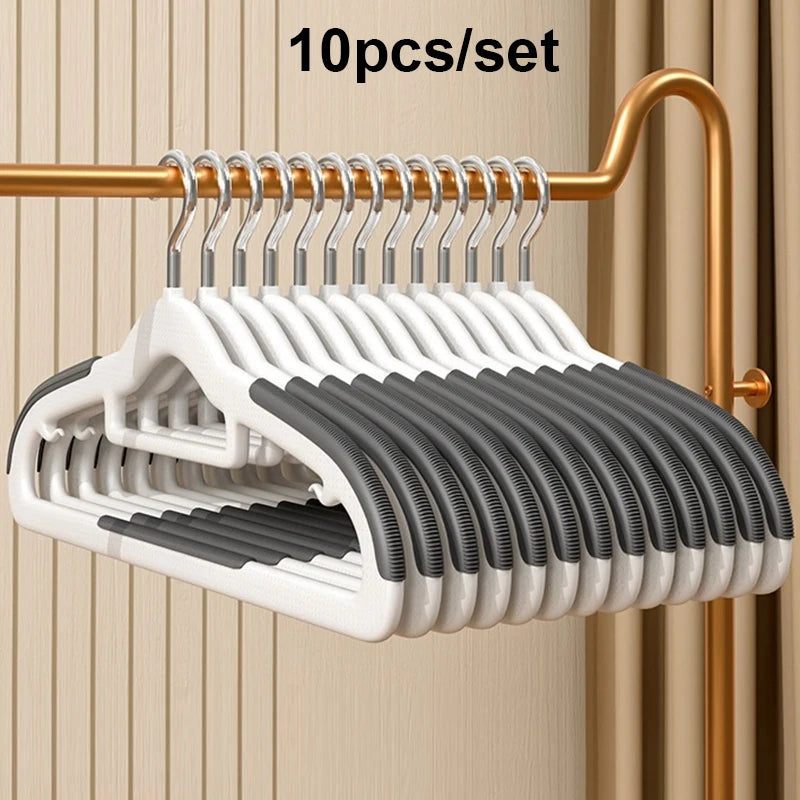 Non-Slip Metal Clothes Hangers – Round Notch Design for Suit and Coat Storage