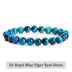 Natural Stone Bead Bracelet – Healing Crystal Gemstone Jewelry for Men and Women