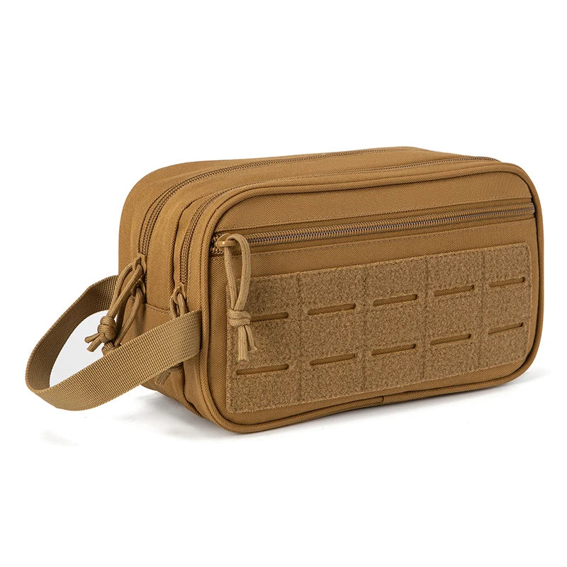 Tactical Waterproof Toiletry Bag – Molle Dopp Kit for Travel and Outdoors