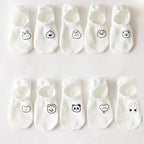 Cute Pattern Boat Socks – Breathable Cotton Low Cut Liners for Women