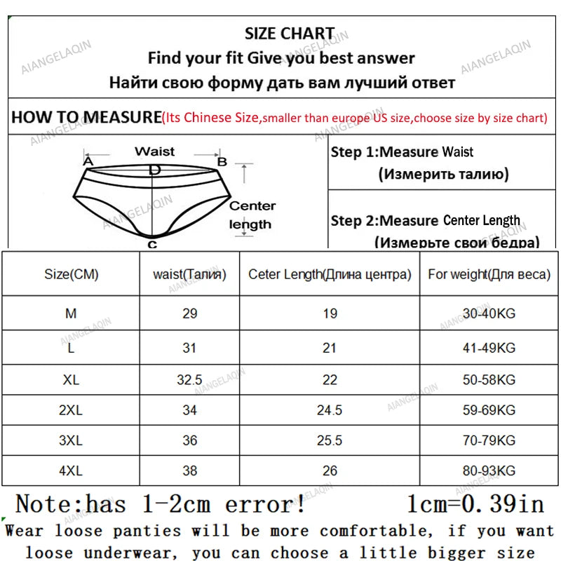 Cotton Brief Panties – Plus Size Women's Sexy Underwear for Daily Comfort