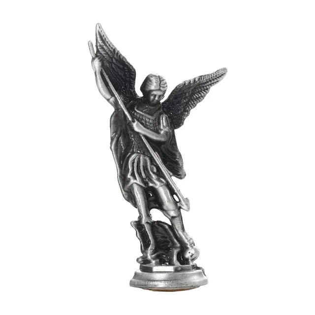 Saint Michael Archangel Figurine – Zinc Alloy Sculpture for Home Desk Decor