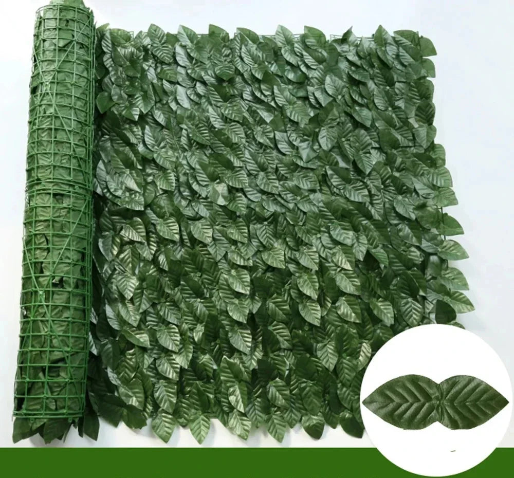 Artificial Ivy Fence Screen – 50x300cm Faux Leaf Hedge for Garden Privacy