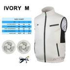 Cooling Fan Vest – Air Conditioned Heat Resistant Jacket for Outdoor Fishing Hiking