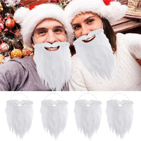 White Santa Claus Beard – Simulated Costume Prop for Christmas Cosplay