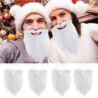 White Santa Claus Beard – Simulated Costume Prop for Christmas Cosplay