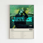Justin Bieber Canvas Wall Art – Retro Hip Hop Music Poster for Home Decor