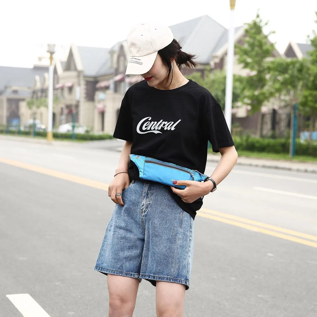Nylon Waist Bag – Multifunction Chest Pack for Running Travel and Sports