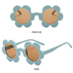 Retro Sunflower Round Sunglasses – Floral Festival Shades for Women